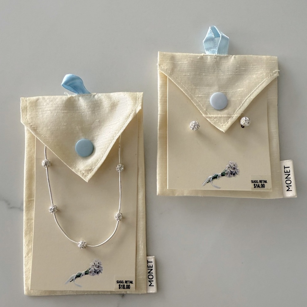 NWT Monet Jewelry Set - Necklace & Earrings